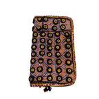 Golden Aura Zari Embroidered Purse for Women