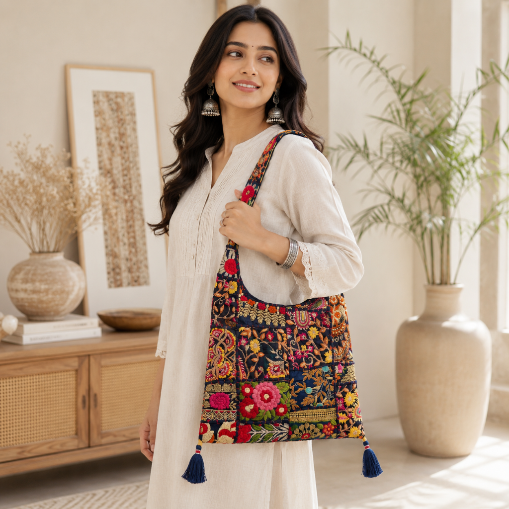 Fusion Flair Embroidered Everyday Banjara Bag
