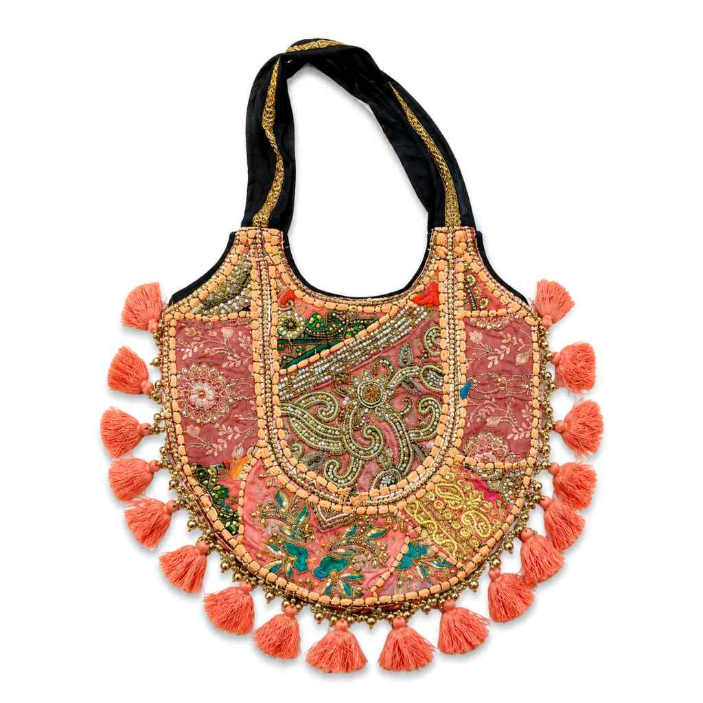 Royal Zari Embroidered Tote Bag