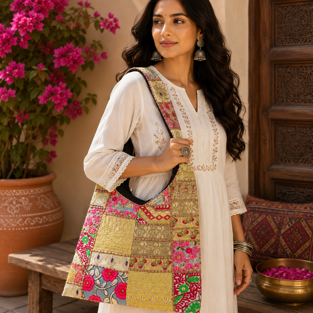 Fusion Flair Embroidered Everyday Banjara Bag
