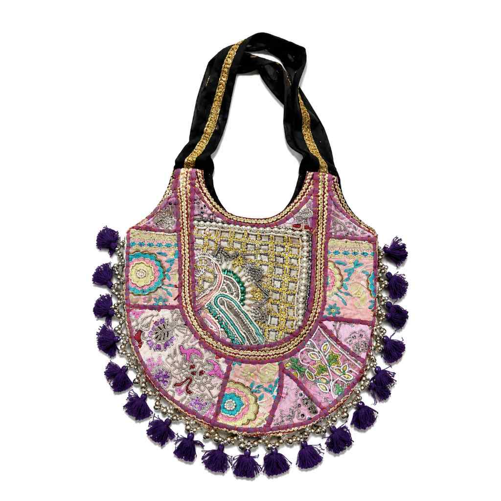 Royal Zari Embroidered Tote Bag