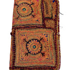 Golden Aura Zari Embroidered Purse for Women