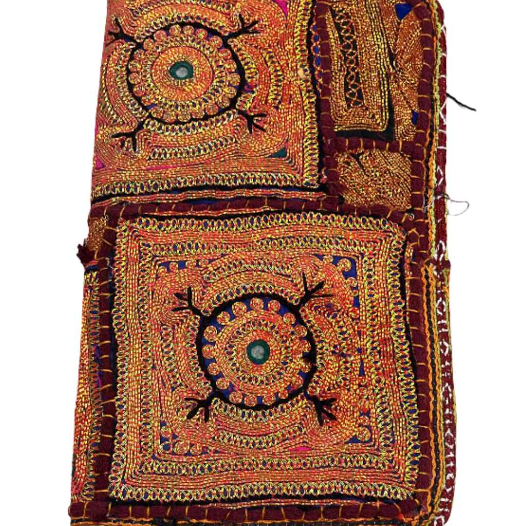 Golden Aura Zari Embroidered Purse for Women