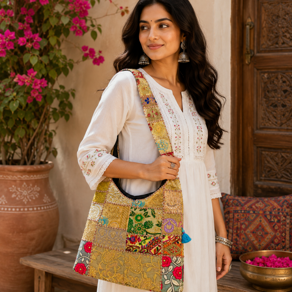 Fusion Flair Embroidered Everyday Banjara Bag