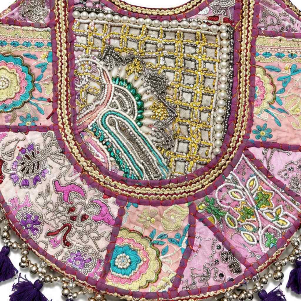 Royal Zari Embroidered Tote Bag