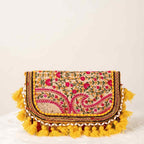 Sunlit Tassel Embroidered Sling Bag for Women