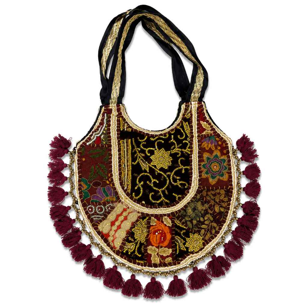 Royal Zari Embroidered Tote Bag