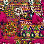 Heritage Embroidered Banjara Tote Bag with Tassels