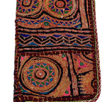 Golden Aura Zari Embroidered Purse for Women
