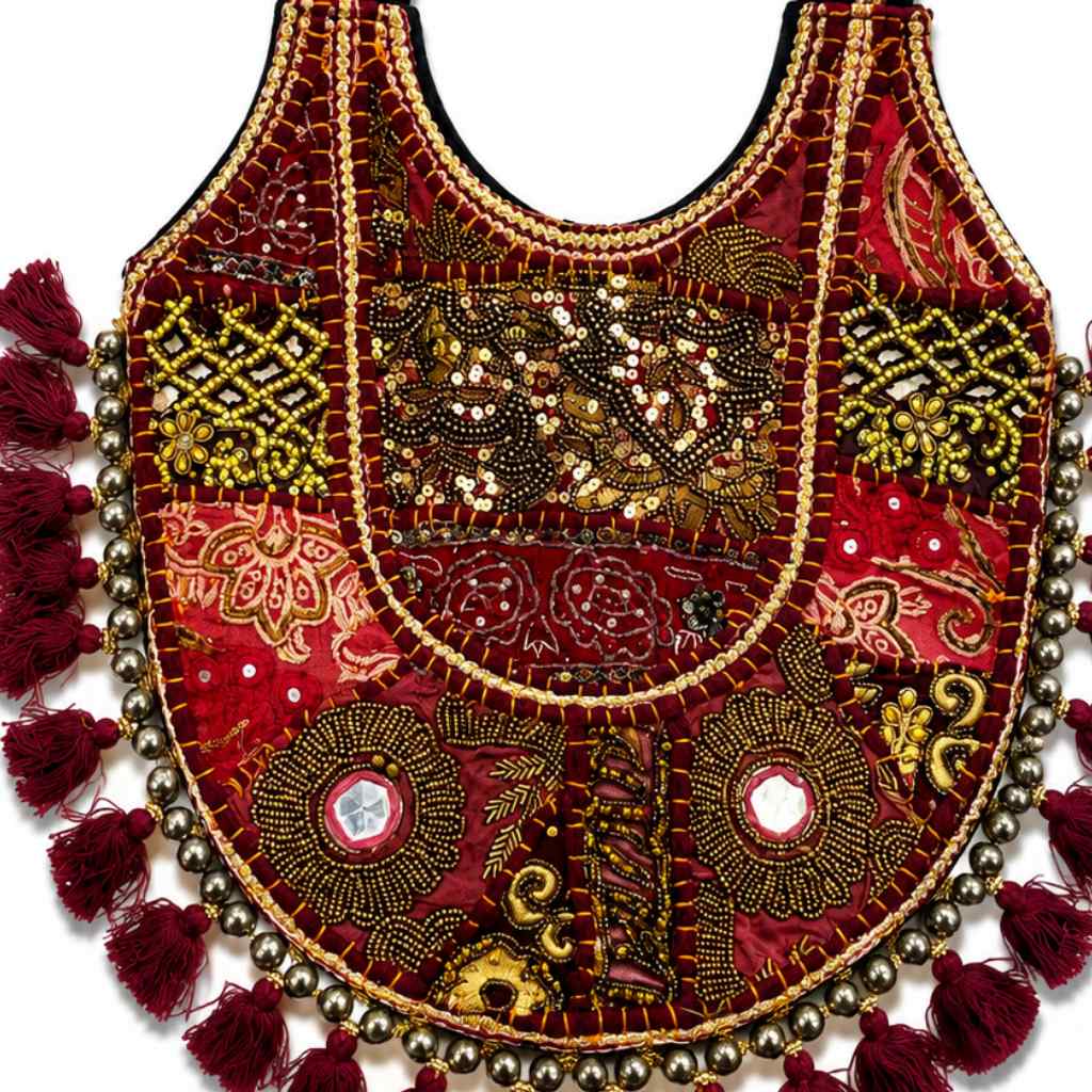 Royal Zari Embroidered Tote Bag