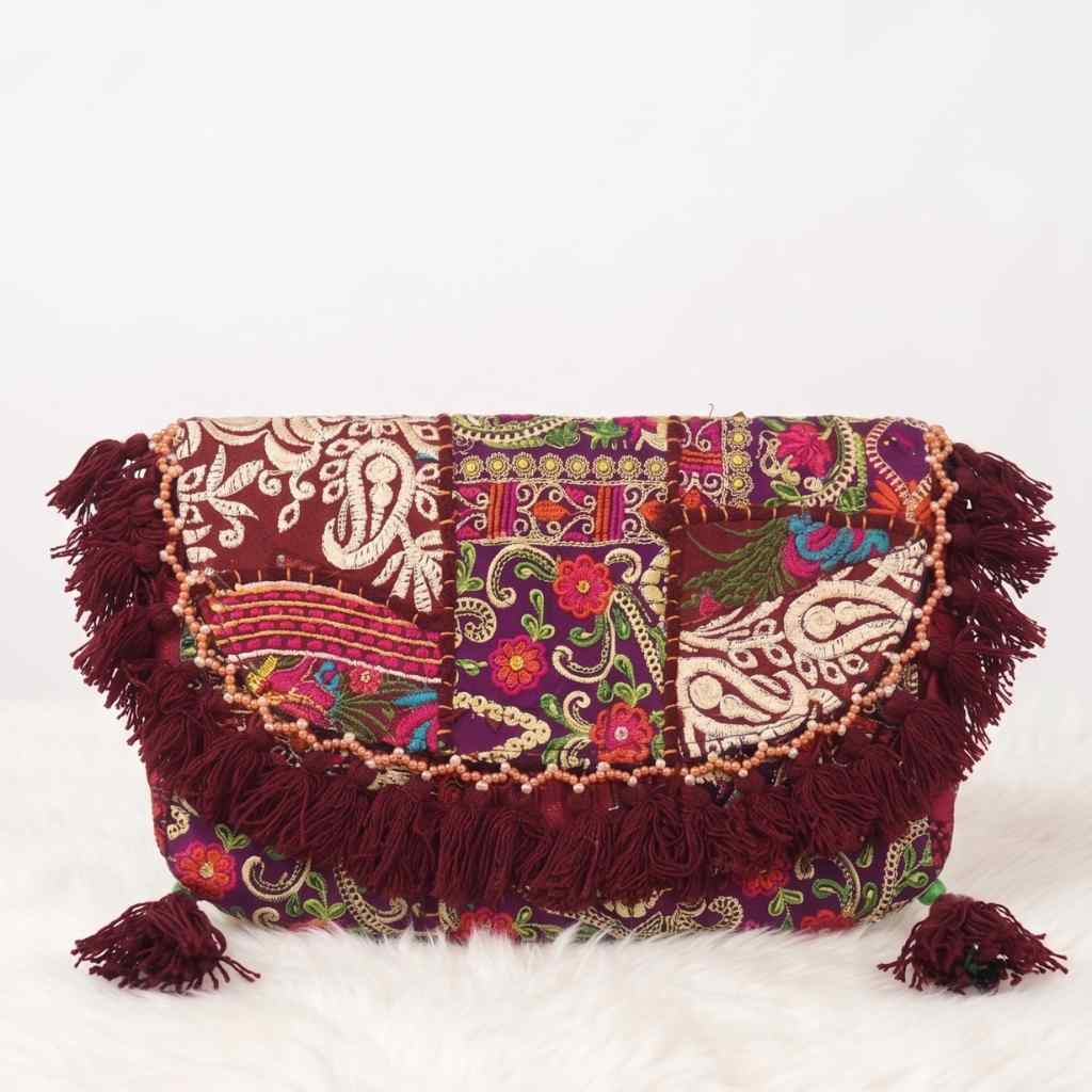 Nomad Banjara Embroidered Sling Purse