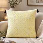 Elegant Applique Cutwork Cushion Cover