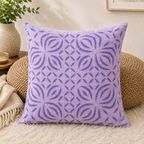 Elegant Applique Cutwork Cushion Cover