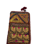 Golden Aura Zari Embroidered Purse for Women