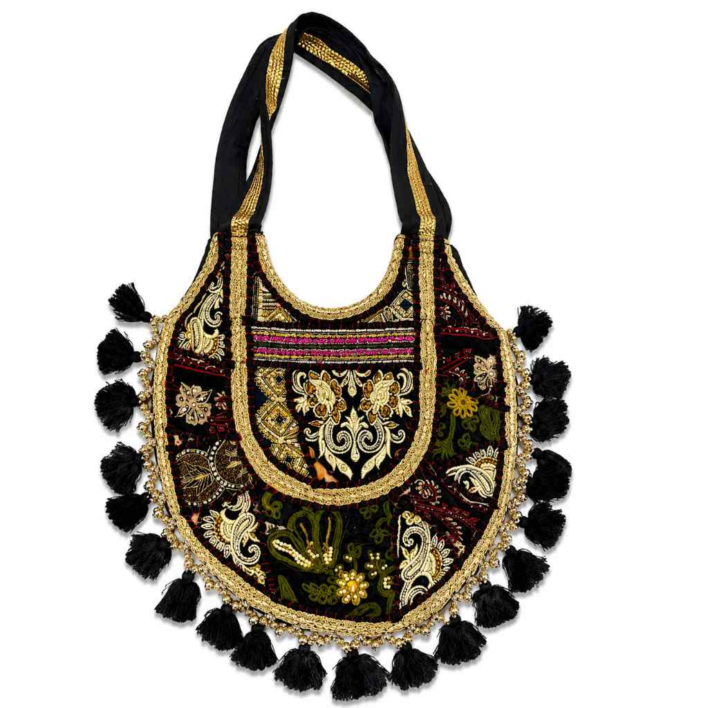 Royal Zari Embroidered Tote Bag
