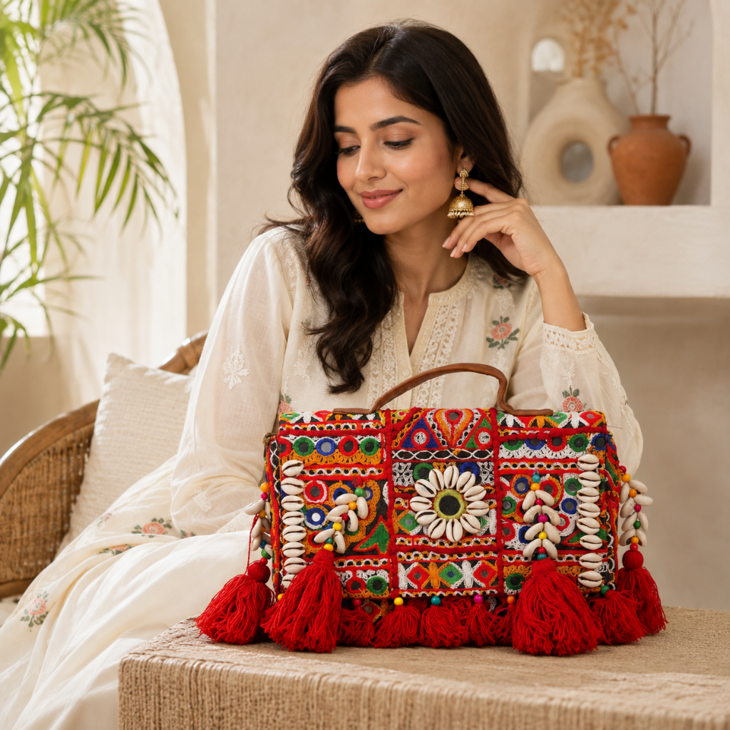 Gypsy Style Embroidered Banjara Bag