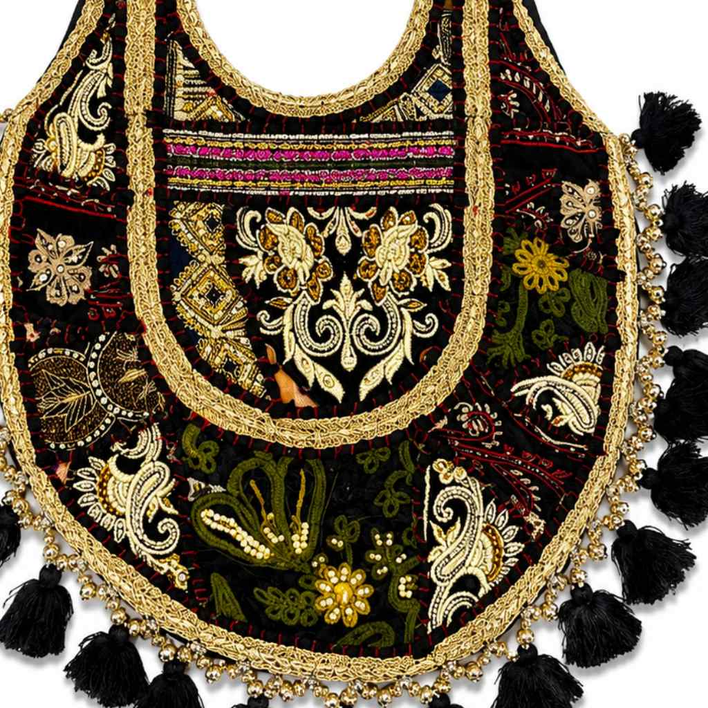 Royal Zari Embroidered Tote Bag