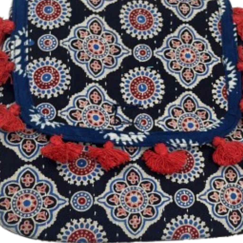 Indie Craft  Printed Ajrakh Sling Bag