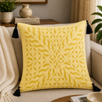 Statement Applique Cutwork Cushion Cover