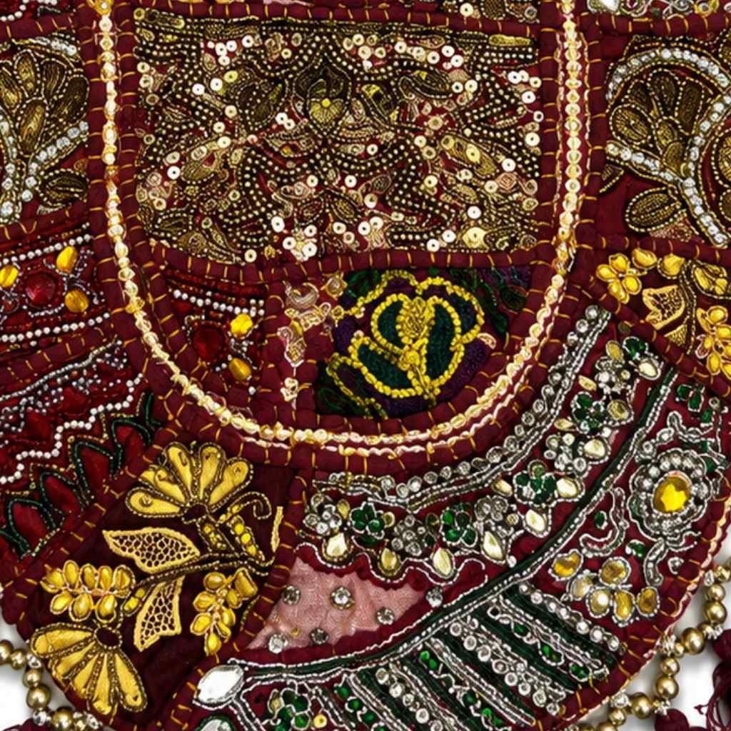 Royal Zari Embroidered Tote Bag