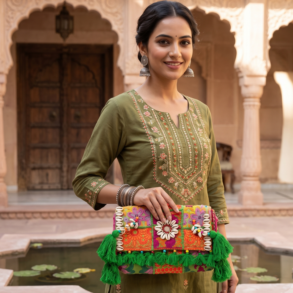Gypsy Style Embroidered Banjara Bag