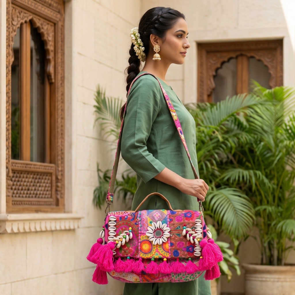 Gypsy Style Embroidered Banjara Bag