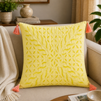 Statement Applique Cutwork Cushion Cover