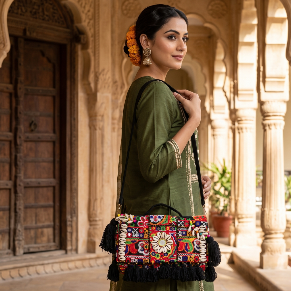 Gypsy Style Embroidered Banjara Bag