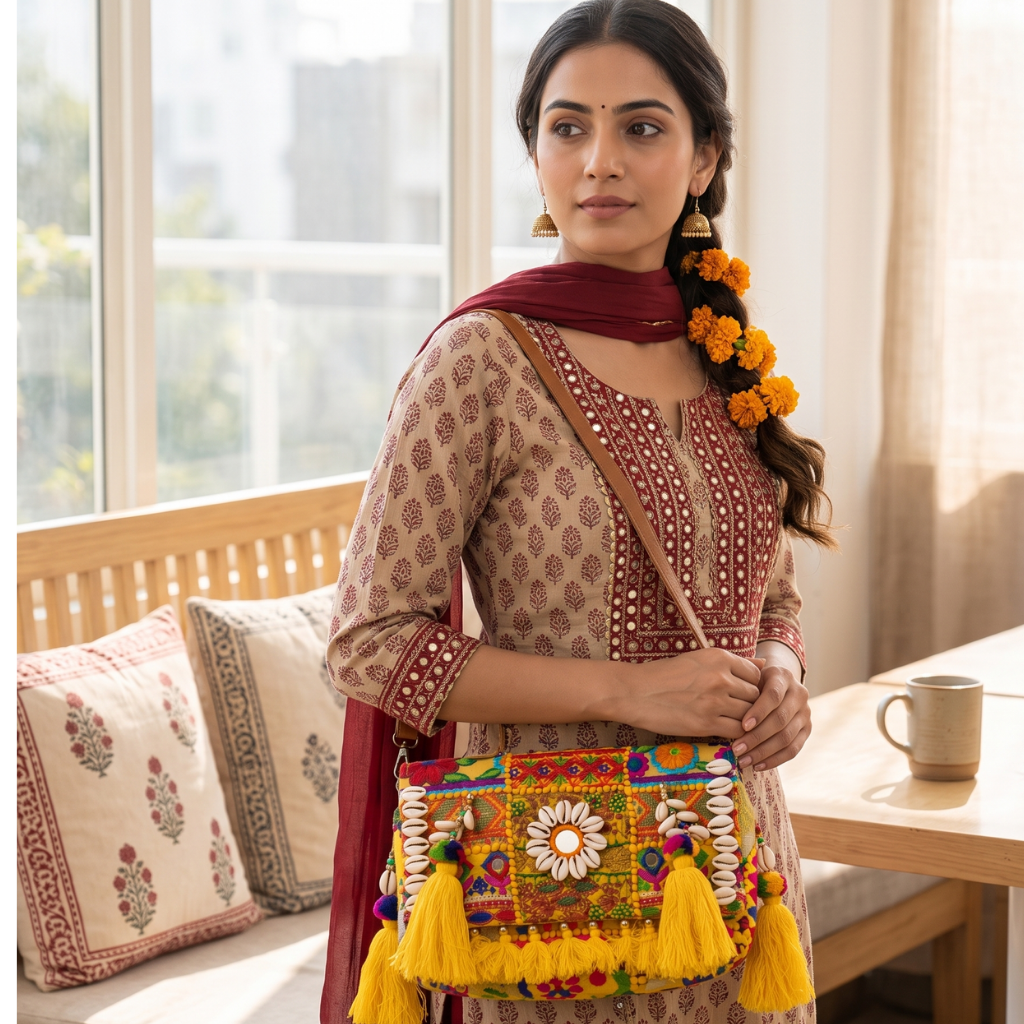 Gypsy Style Embroidered Banjara Bag