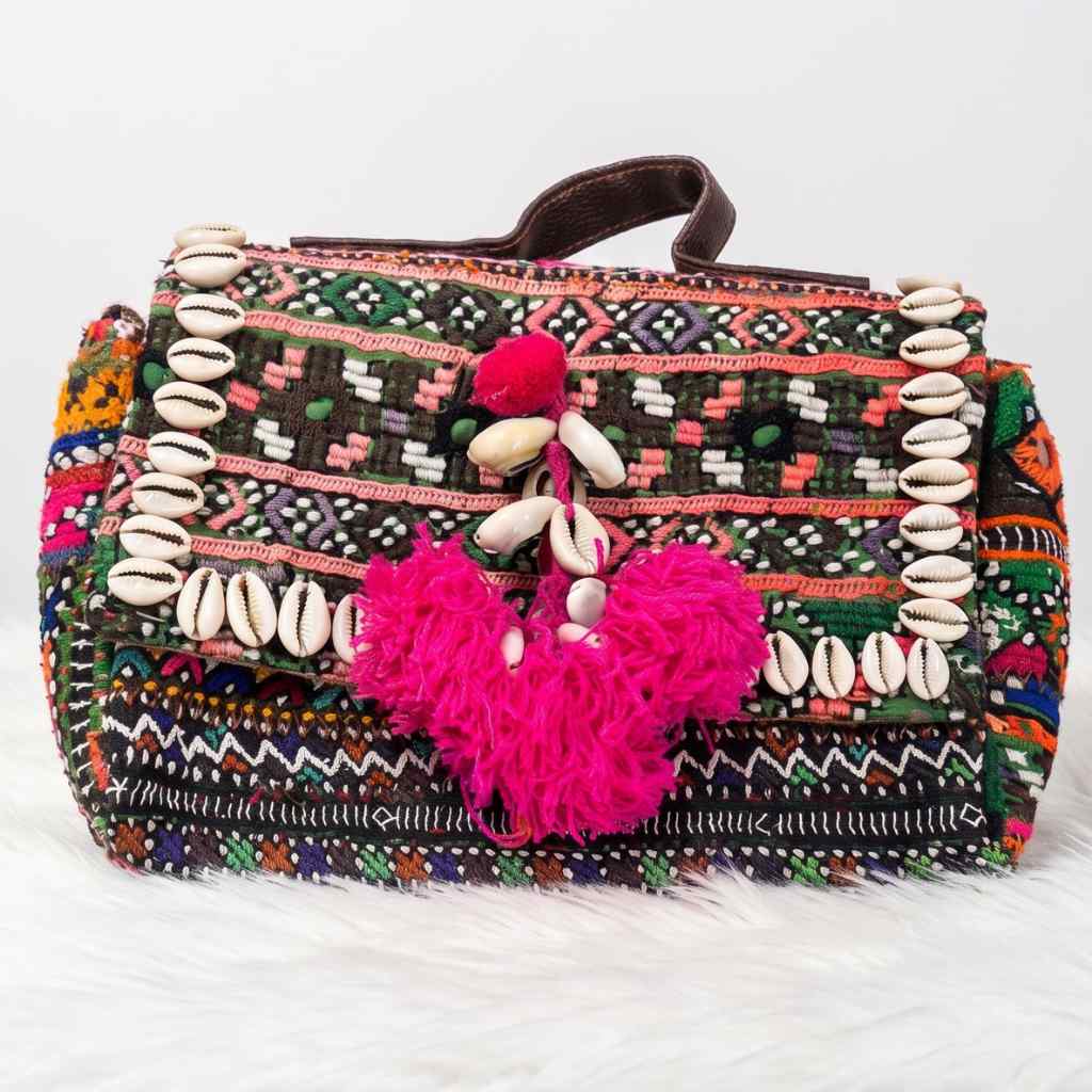 Folk Fusion Colorful Embroidered Banjara Bag with Codi Accents