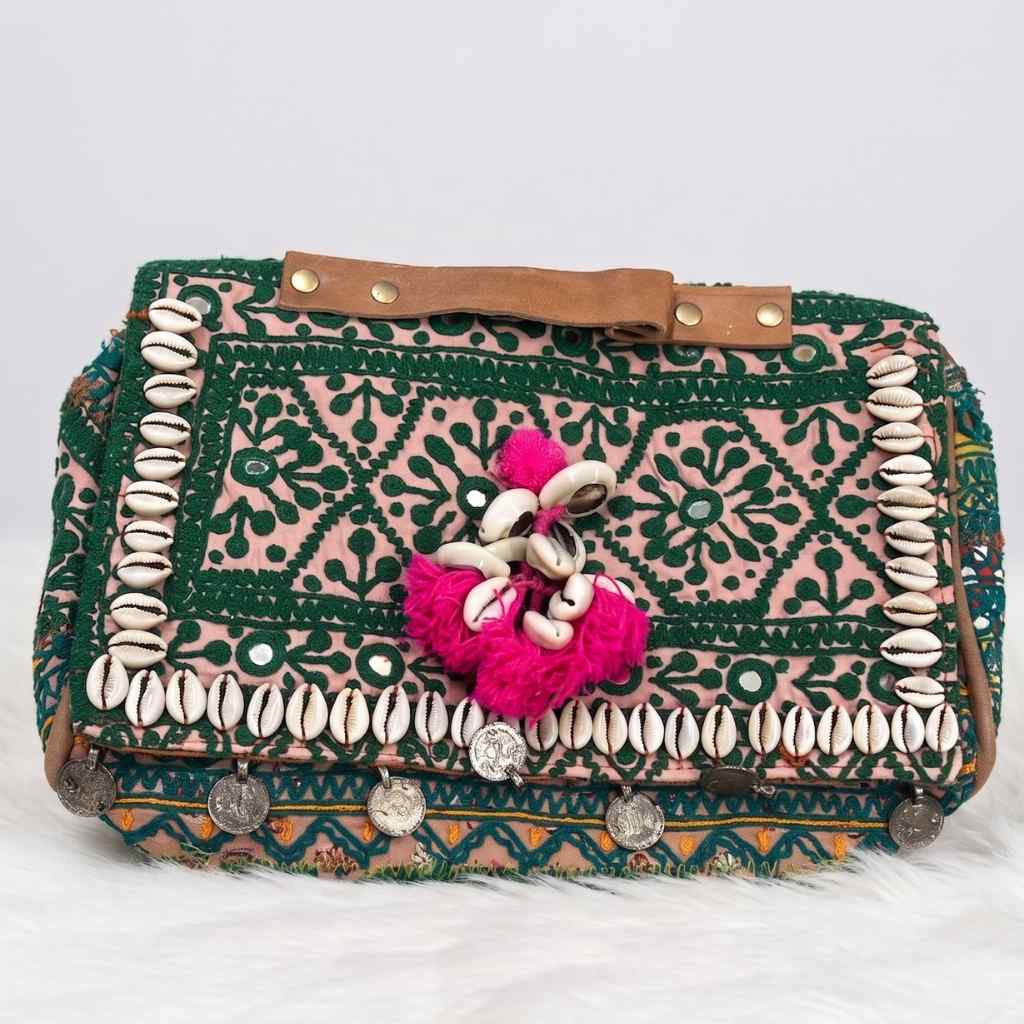Folk Fusion Colorful Embroidered Banjara Bag with Codi Accents