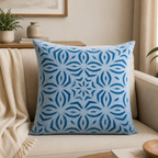 Elegant Applique Cutwork Cushion Cover