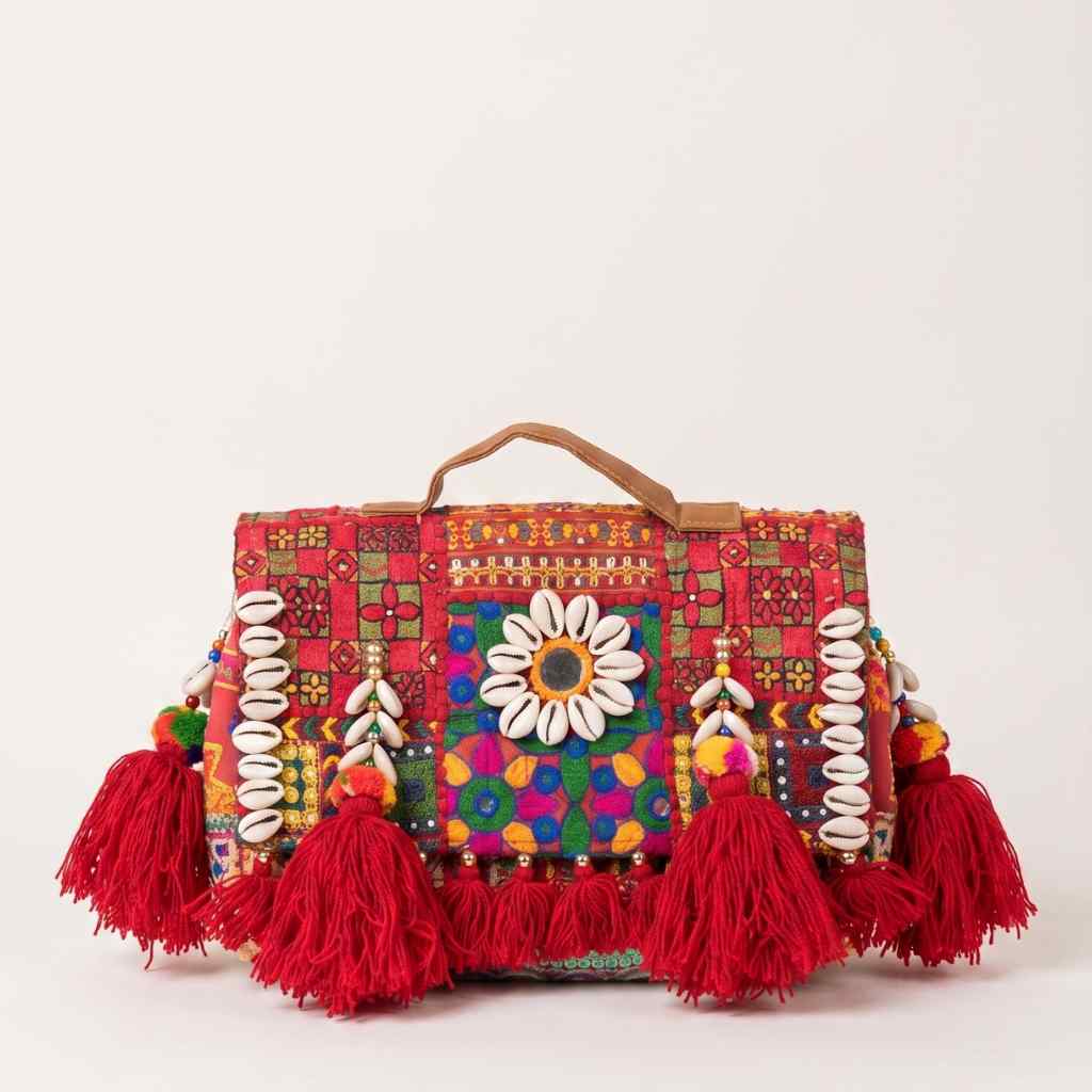 Fusion Bling Embroidered Banjara Handbag