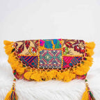 Boho Embroidered Sling Purse for Women