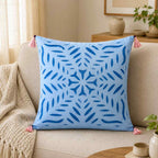 Color Hues Applique Cutwork Cushion Cover