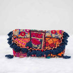 Multicolor Boho Embroidered Sling Purse for Women