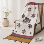 Off White Paisley Tassel Applique Dupatta