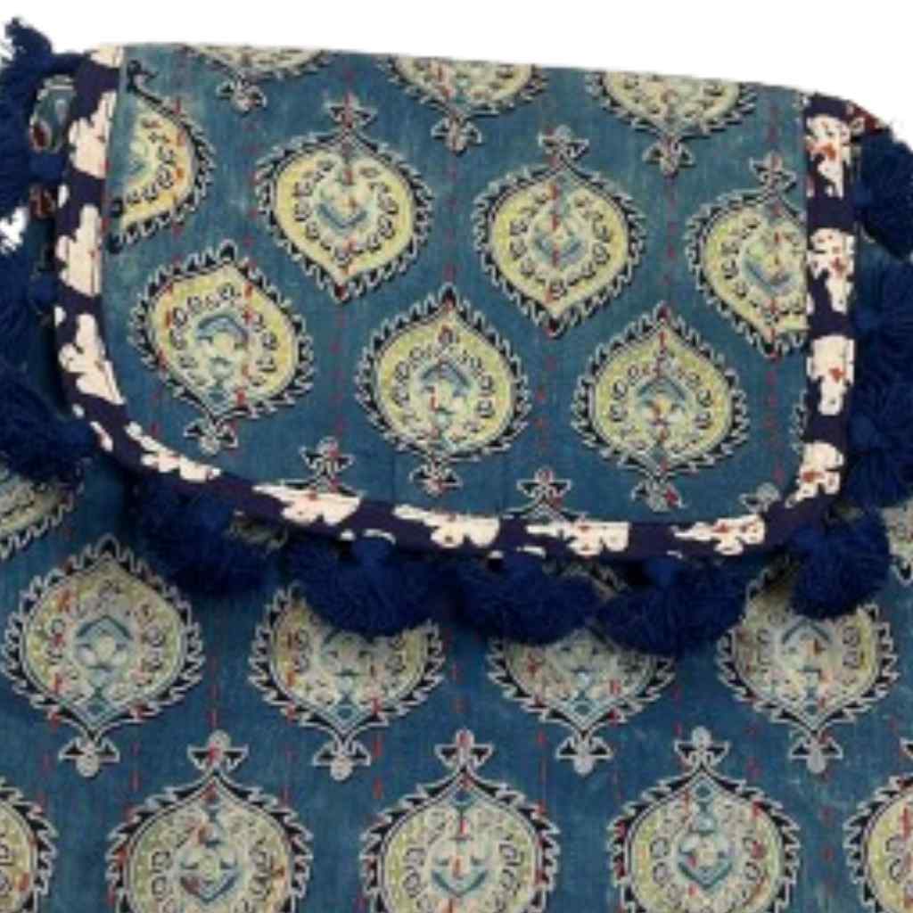 Indie Craft  Printed Ajrakh Sling Bag