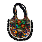 Boho Tassel Embroidered Tote Bag for Women