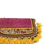 Sunlit Tassel Embroidered Sling Bag for Women