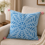 Geometric Applique Cutwork Cushion Cover
