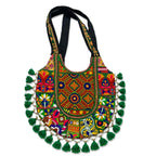 Boho Tassel Embroidered Tote Bag for Women