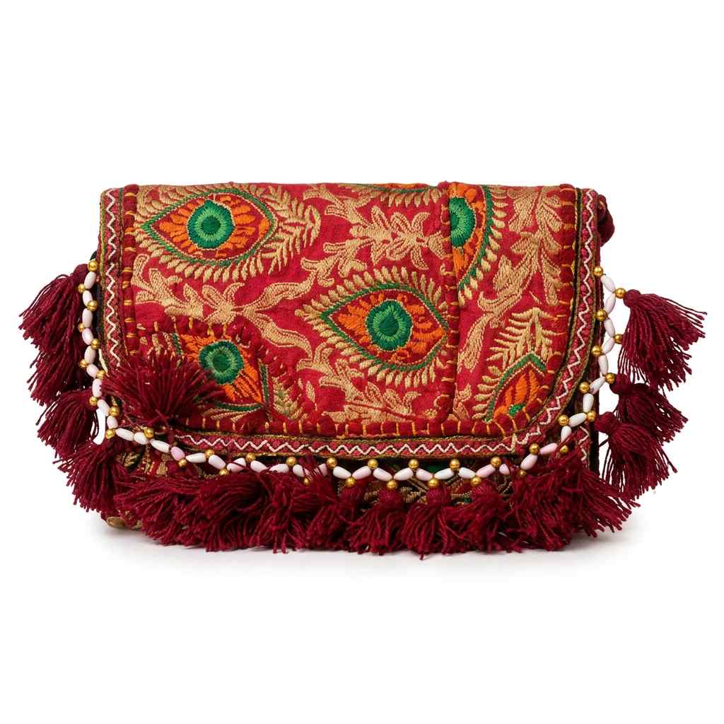 Vibrant Vibes Embroidered Sling Bag for Women