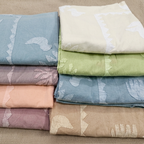 Sunlit Grove Tree Applique Bedsheet Set