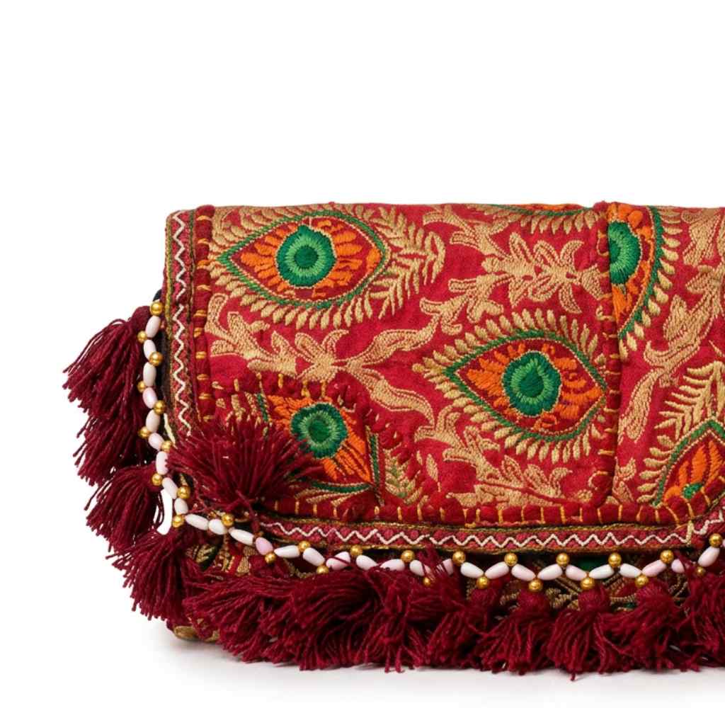 Vibrant Vibes Embroidered Sling Bag for Women
