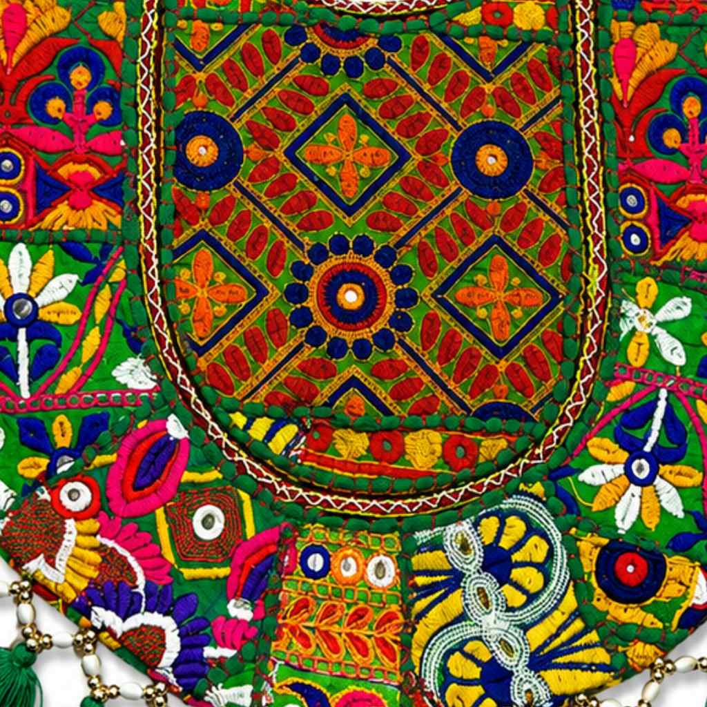 Boho Tassel Embroidered Tote Bag for Women