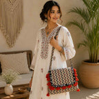 Indie Craft  Printed Ajrakh Sling Bag