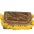 Sunlit Tassel Embroidered Sling Bag for Women