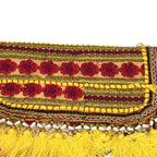 Sunlit Tassel Embroidered Sling Bag for Women