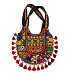 Boho Tassel Embroidered Tote Bag for Women